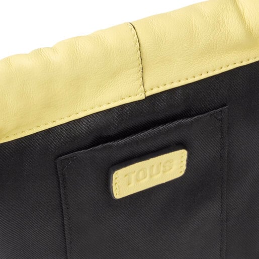 イエローのレザー製ミニバッグ TOUS Cloud