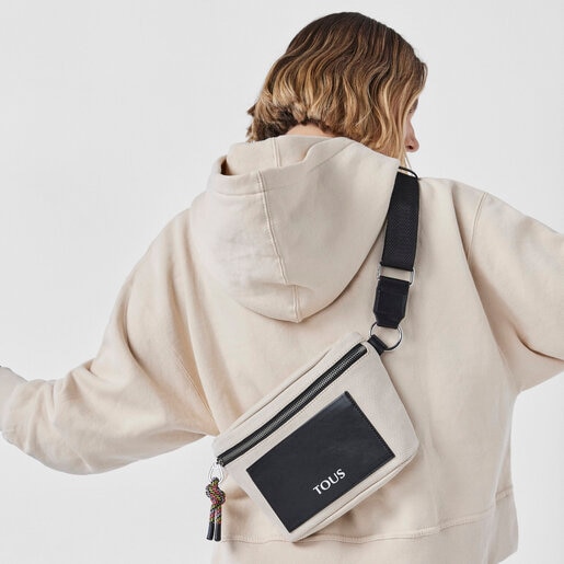 Riñonera beige TOUS Empire Cotton