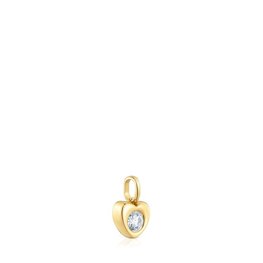 Gold Heart pendant with laboratory-grown diamond TOUS Lili