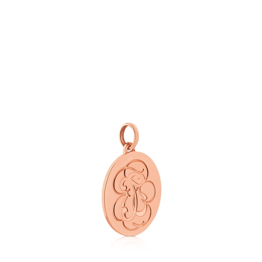 Rose Vermeil Silver Rubric Pendant