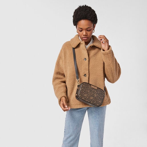 Tous Kaos Mini Brown Crossbody Bag, latest offers on Tous Moda