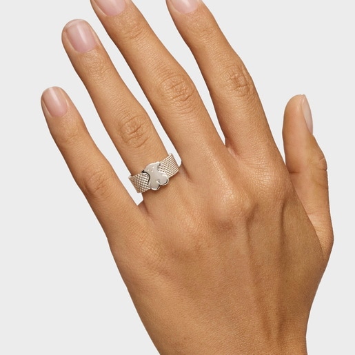 Silver Mesh Ring