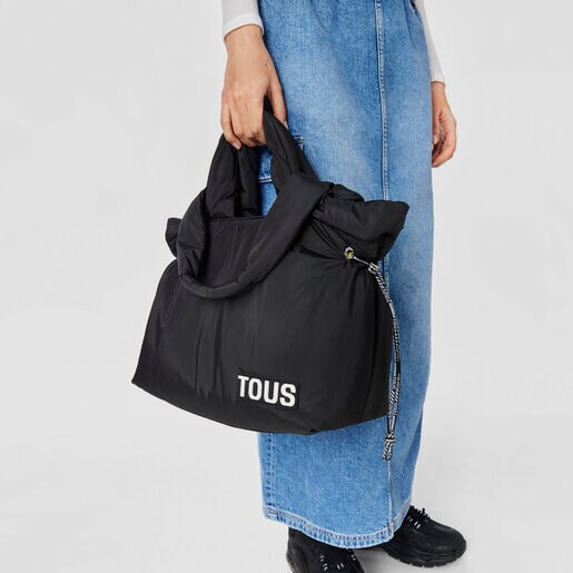 Large black Tote bag TOUS Carol Soft