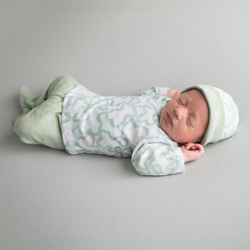 Newborn baby outfit in Kaos blue