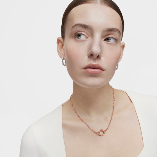 Rose Silver Vermeil Hold Choker