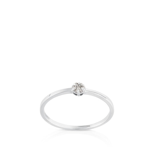 Anillo de oro blanco con diamantes TOUS Diamonds