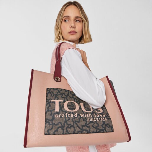 Большая розовая сумка-shopping Amaya Kaos Icon