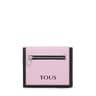 Small black and mauve leather TOUS Empire Wallet