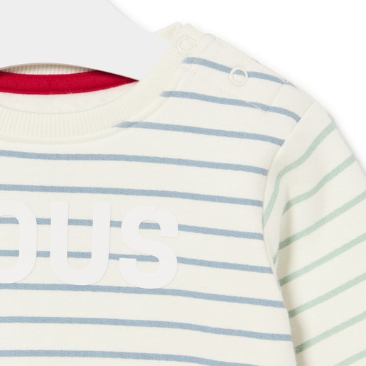 Sweatshirt in Casual multicoloured stripes