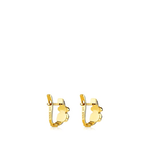 Aretes Gen con baño de oro 18 kt sobre plata