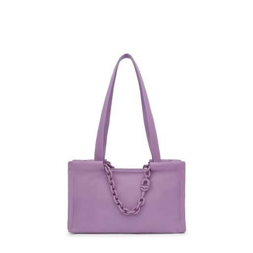 Medium lilac-colored leather Shopping bag TOUS MANIFESTO