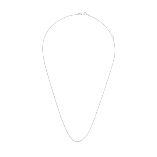 שרשרת חוליות קצרה TOUS Basics מזהב לבן 14 קראט