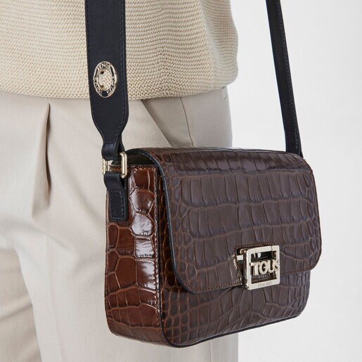 Brown leather Tous Legacy Wild crossbody bag