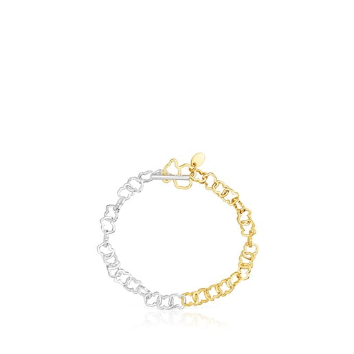 ツートーン、ベアモチーフをあしらったブレスレット TOUS Carrusel