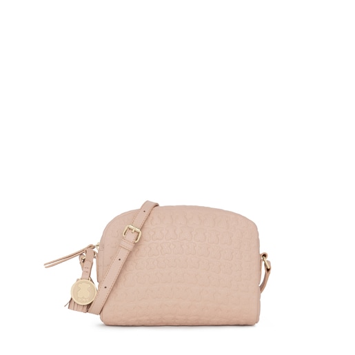 Pink leather Sherton Crossbody bag | TOUS