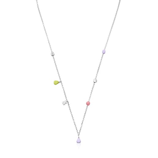 Silver TOUS Joy Bits necklace with enamel motifs | TOUS