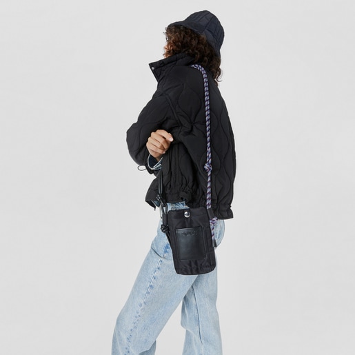 תיק יד TOUS Empire Padded בגודל זעיר בצבע שחור