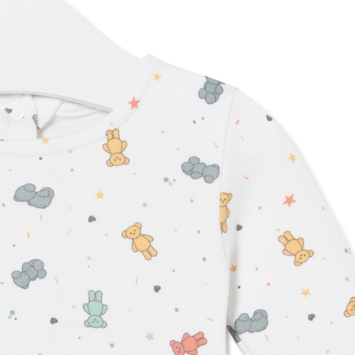 Body con falda de bebé niña Charms blanco