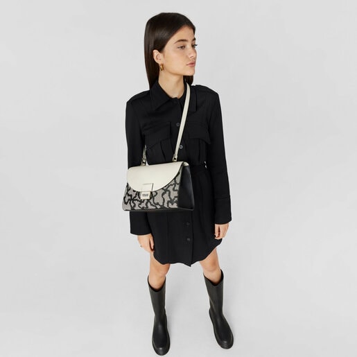 תיק אורבני Kaos Pix בינוני בצבע שחור