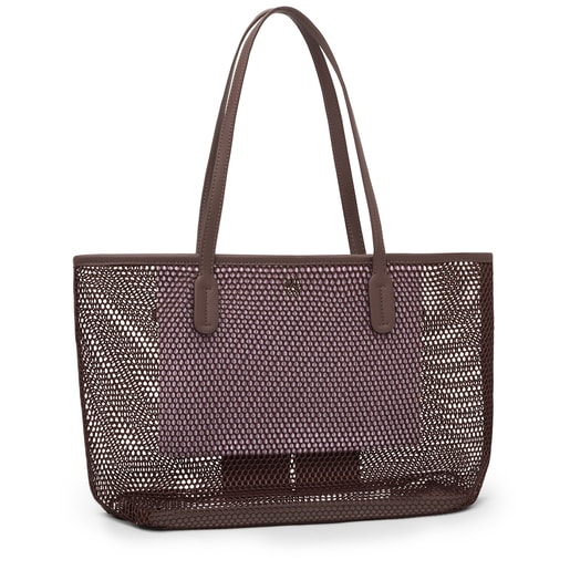 Brown TOUS Net Tote bag