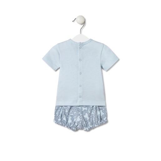 Conjunto de bebé KaosP azul celeste