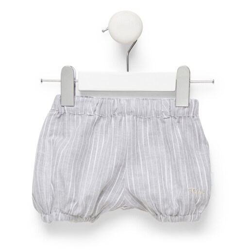 Conjunto blusa y short Classic Gris