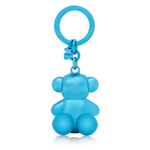 Porte-clés ourson bleu clair Bold Bear