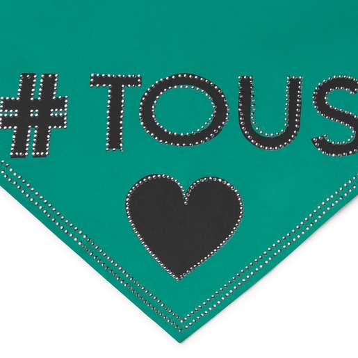 Зеленый шарф TOUS Lovers