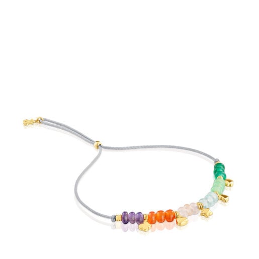 Cord Bracelet with gold and chalcedony motifs TOUS Balloon | TOUS