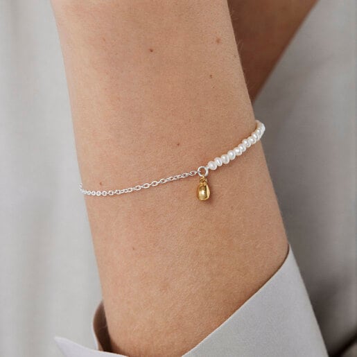 Two-tone pearl TOUS Joy Bits bracelet | TOUS