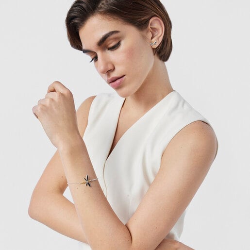 Pulsera Real Mix Bera de Plata y Plata con baño de oro 18 kt sobre plata