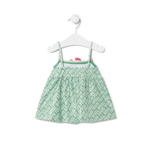 Vestido de alças de menina Logótipo bruma