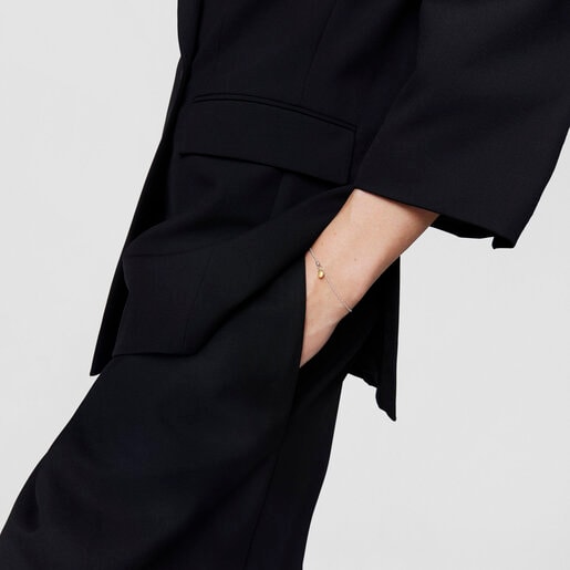 צמיד בשני גוונים עם תליון ג'וי ביטס