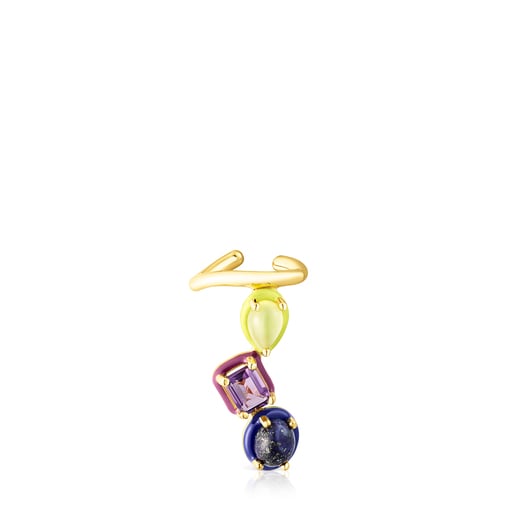 TOUS Vibrant Colors Earcuff with gemstones and colored enamel