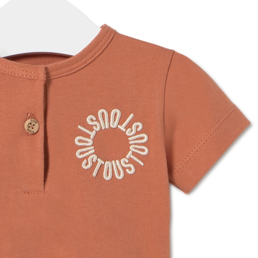 Baby bodysuit in Classic brick red