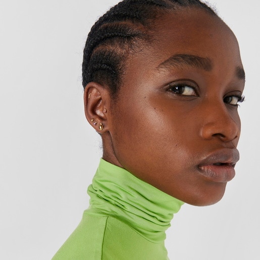 פירסינג זחל Virtual Garden מפלדת IP בצבע מוזהב