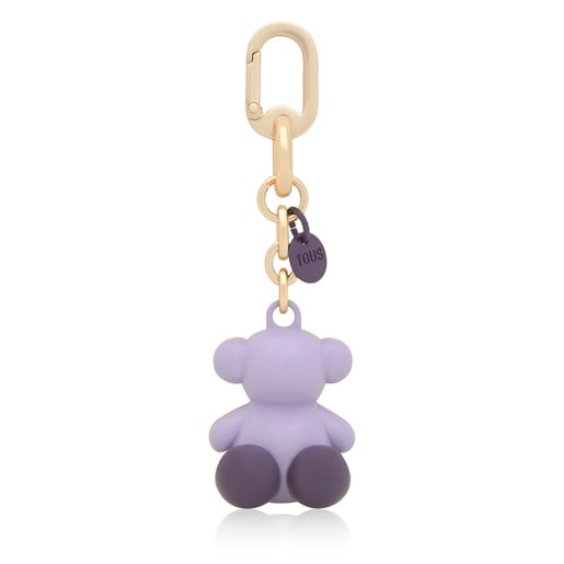 Llavero metal malva y dorado Bold Bear