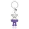 Silver and lilac TOUS Teddy Bear Key ring