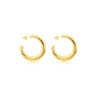 Aretes Warm con baño de oro 18 kt sobre plata