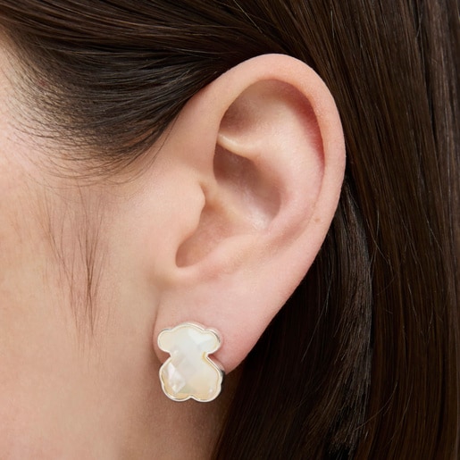 Silver TOUS Nacars Earrings with mother-of-pearl