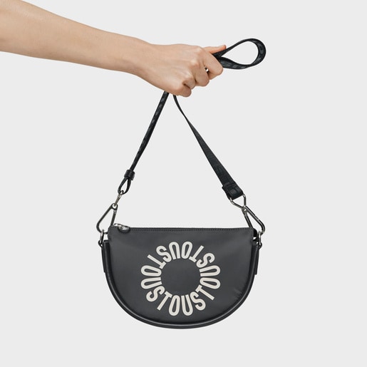 Bandolera mediana gris oscuro TOUS Miranda Soft