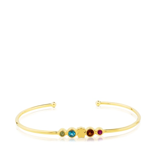 Gold View Cuff with Gemstones