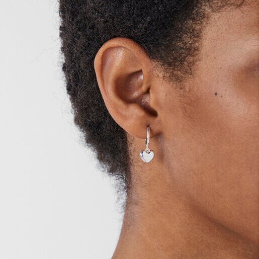 עגילי וולנטיינס דיי בכסף