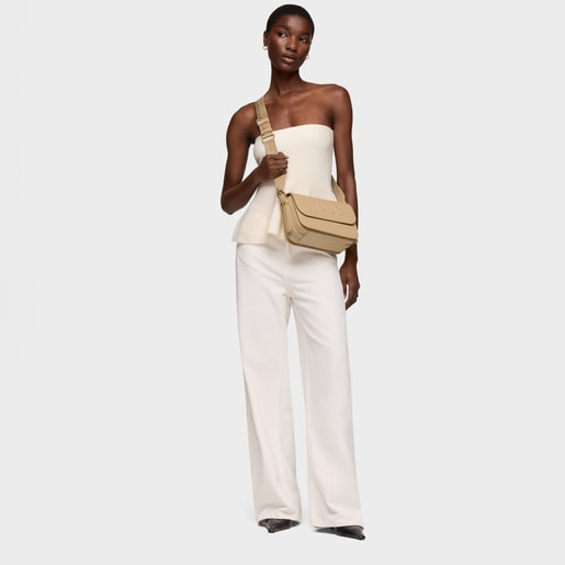 Medium sand-colored Crossbody bag TOUS Brenda