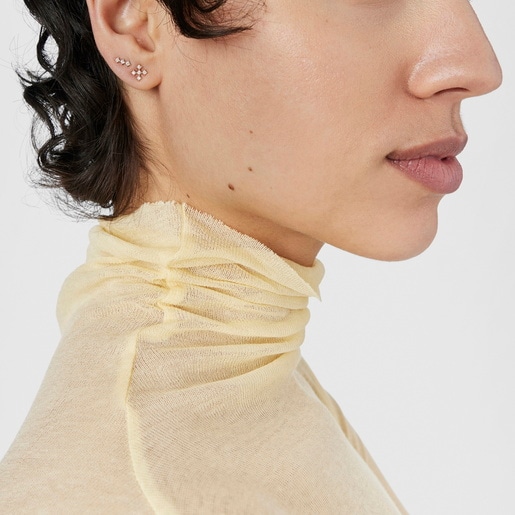 Pendientes cruz de oro y diamantes Les Classiques