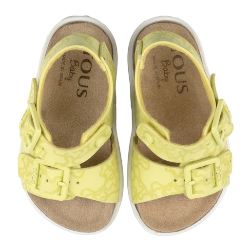 Sandalia deportiva con hebillas Kaos Amarillo