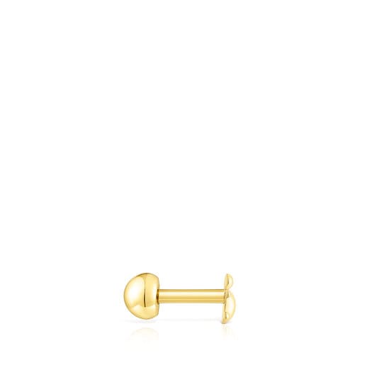 Gold-colored IP steel Virtual Garden Piercing