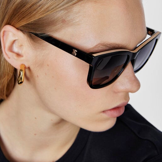 Black Sunglasses Lauper Chain