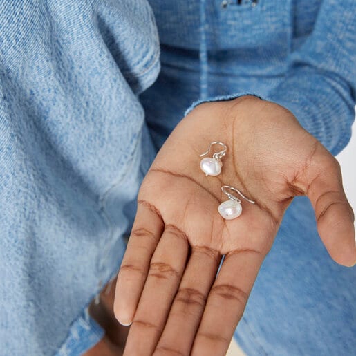 Boucles d'oreilles TOUS Pearls en Argent