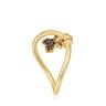 Silver vermeil Luah bear Ring with quartz
